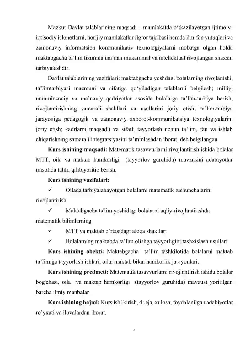 BOLALARNING ILK MATEMATIK TUSHUNCHALARINI RIVOJLANTIRISHDA MTT, OILA VA MAKTAB O'RTASIDAGI HAMKORLIK 4