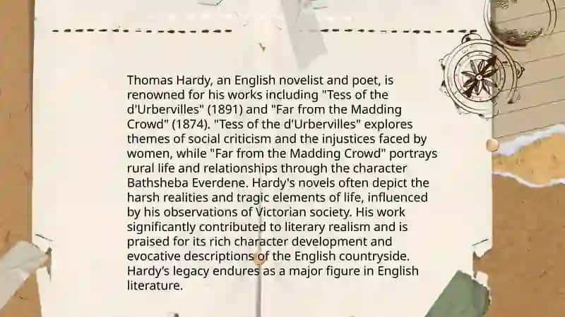 Biography of Thomas Hardy 4
