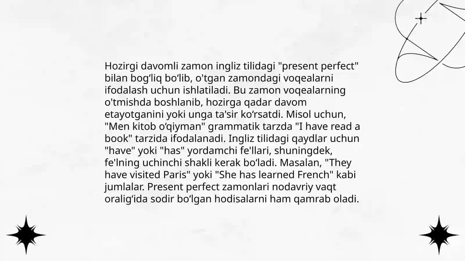 Present perfect 4