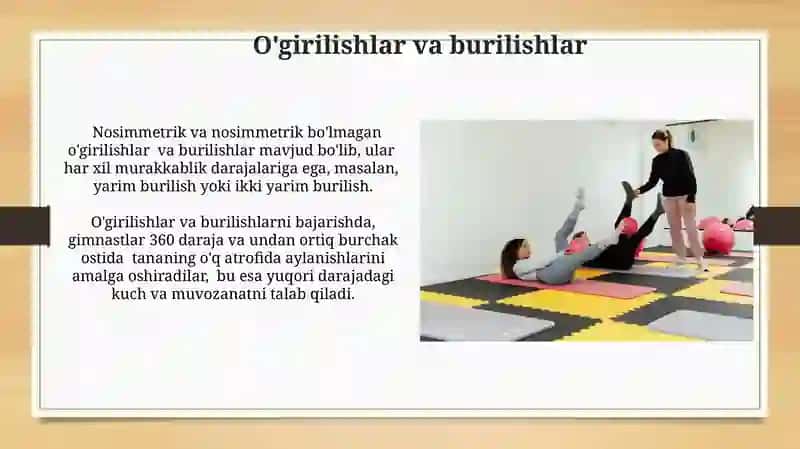 Gimnastika:dastakli otda bajarialdigan mashqlar 4