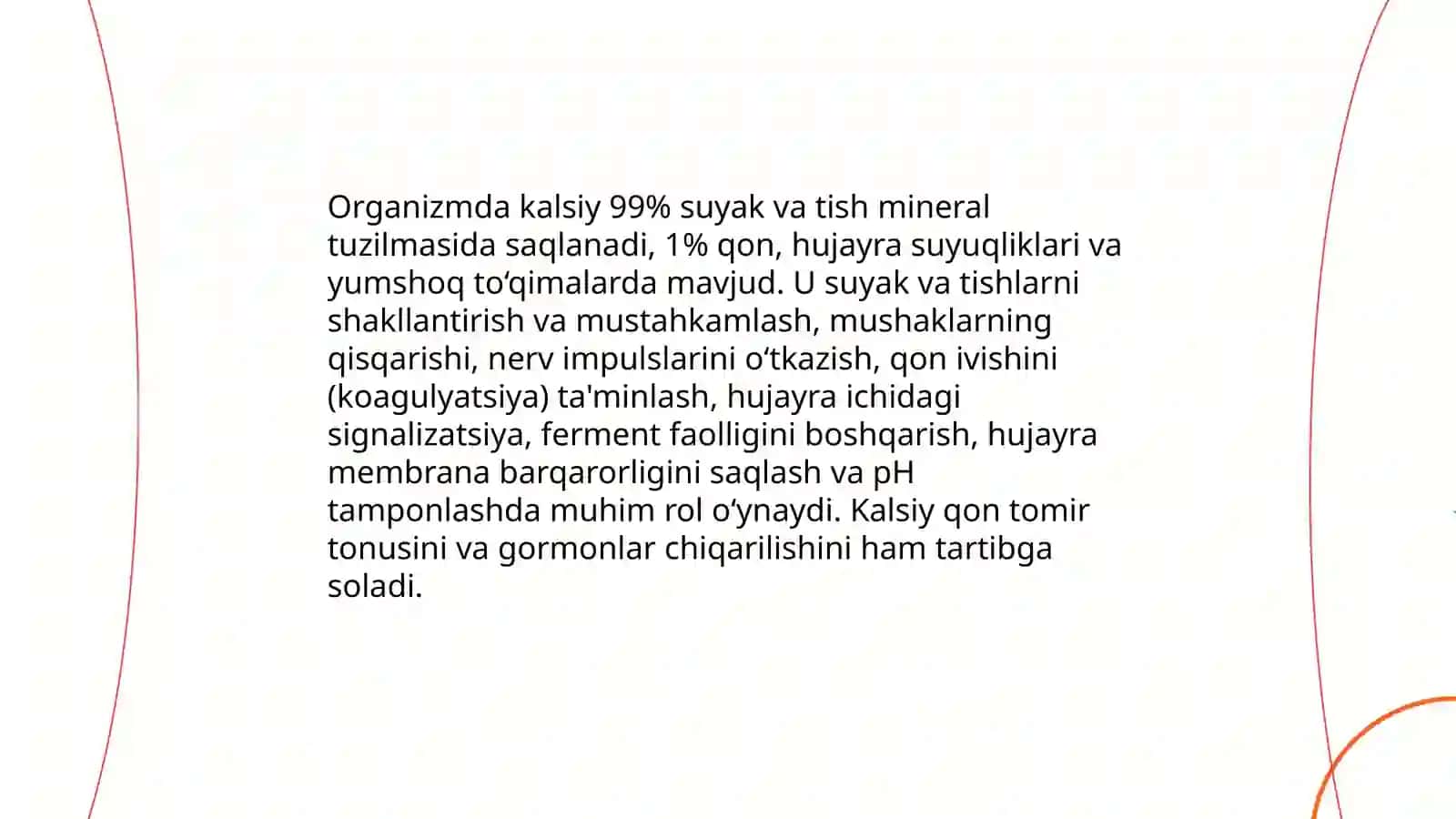 Kalsiy elementi haqida ma’lumot uning farmasevtika va tibbiyotdagiahamyati 4