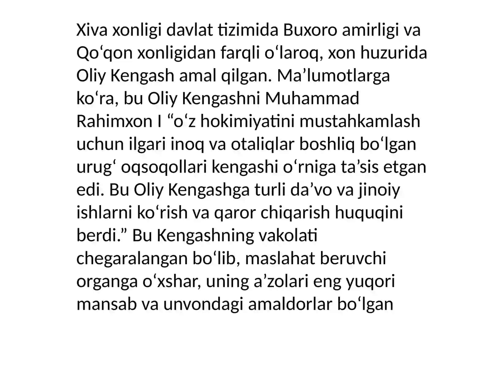 Xiva Xonligi Mamansablari va Unvonlari 4