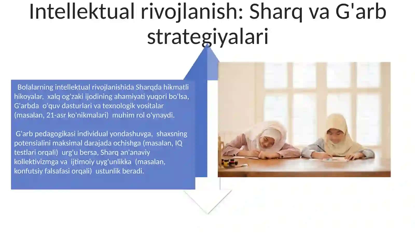 Sharq va G'arb olimlarining tarbiya va ta'limga bo'lgan qarashlari 4