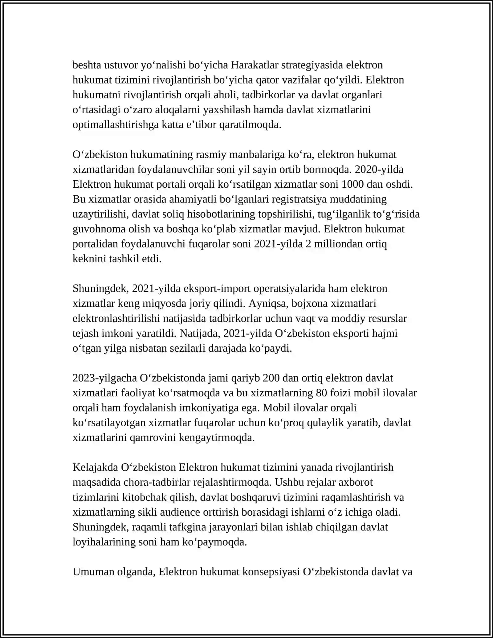 Elektron Hukumatni Rivojlantirish Reytingi 4