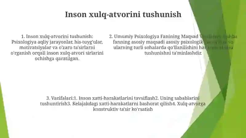 Umumiy Psixologiya Fanining Maqsad Va Vazifalari 4