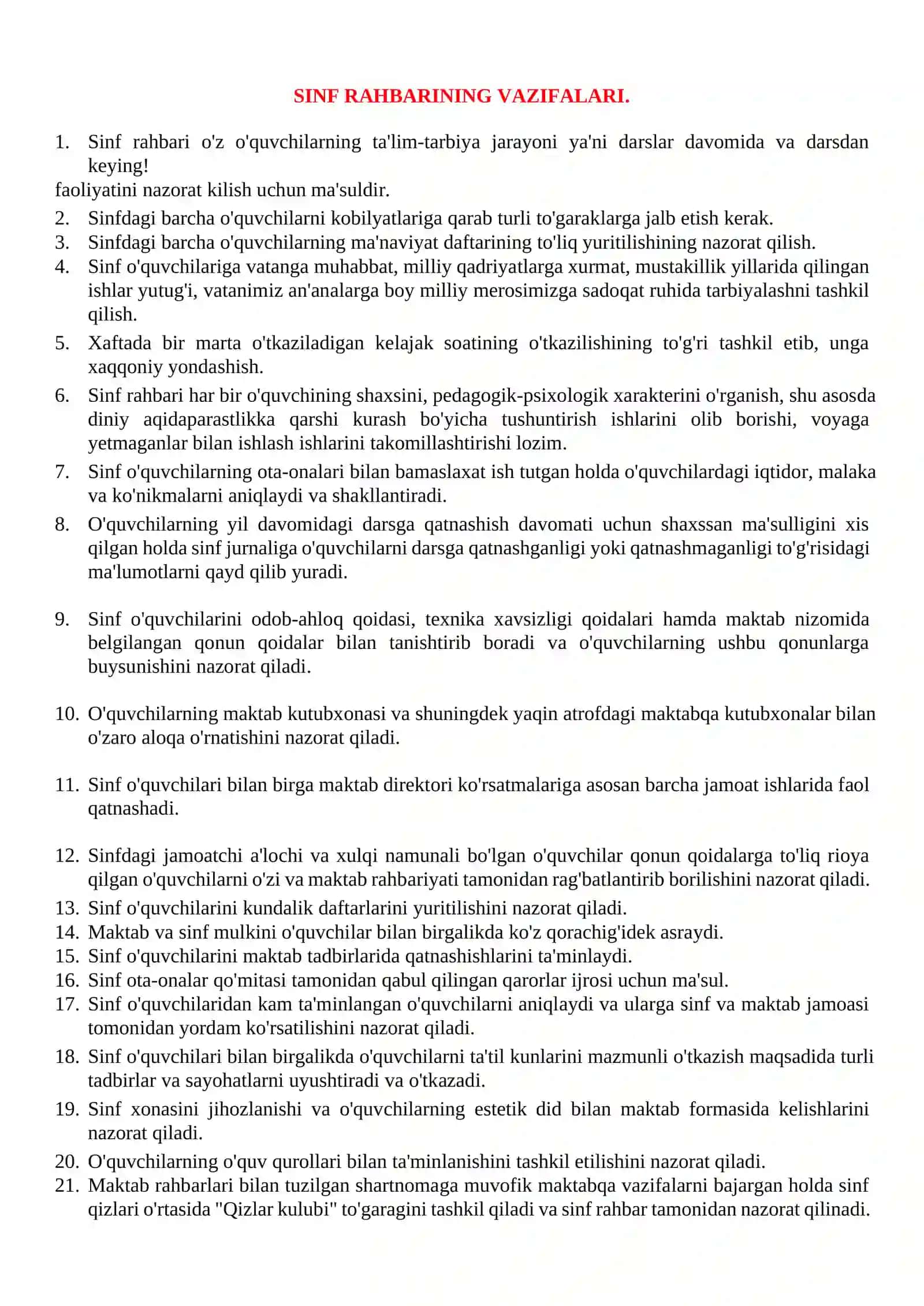 Sinf Rahbari Daftari 5-8 sinf 2026-2027 o'quv yili uchun 4