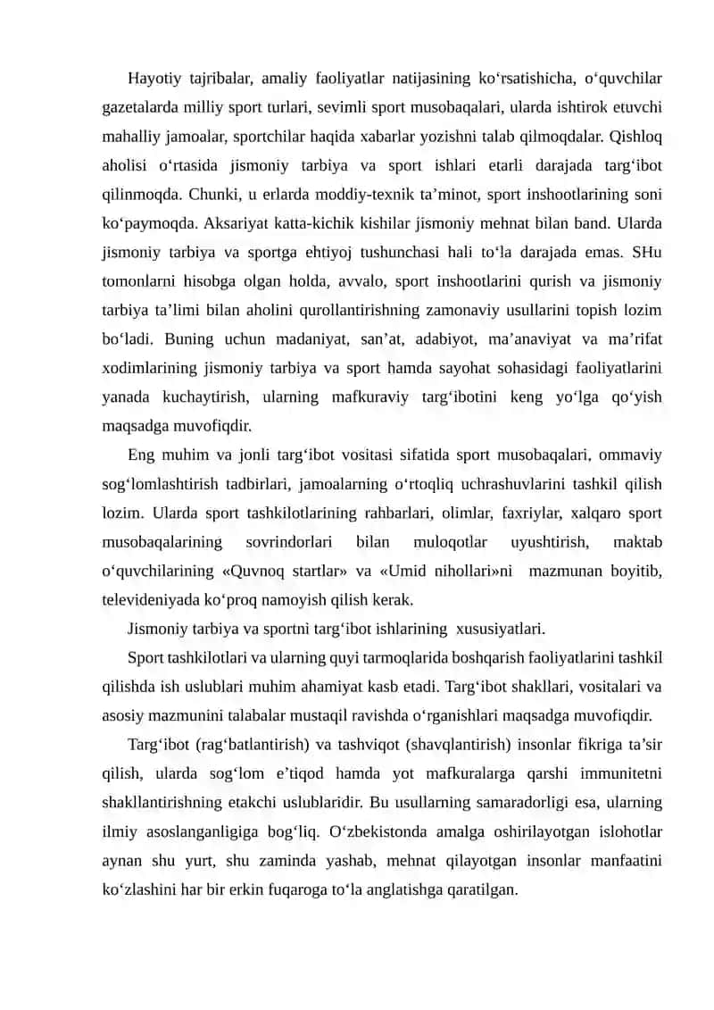 Jismoniy tarbiya va sportni targ‘ibot va tashviqot ishlari 4
