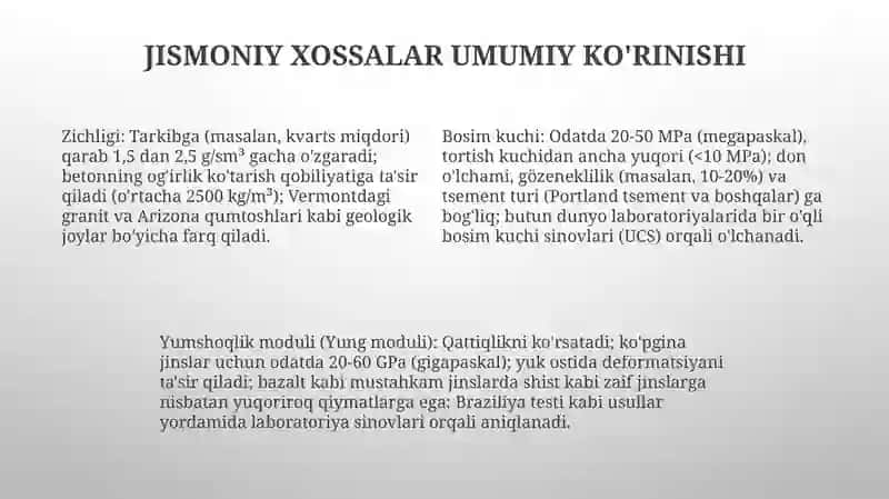 Armatura fizik va mexanik hossalari 4