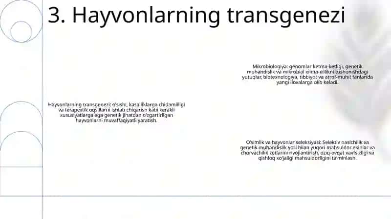 Mikroorganizm, O'Simlik Va Hayvonlar Seleksiyasi Sohasidagi Erishilgan Yutuqlar 4