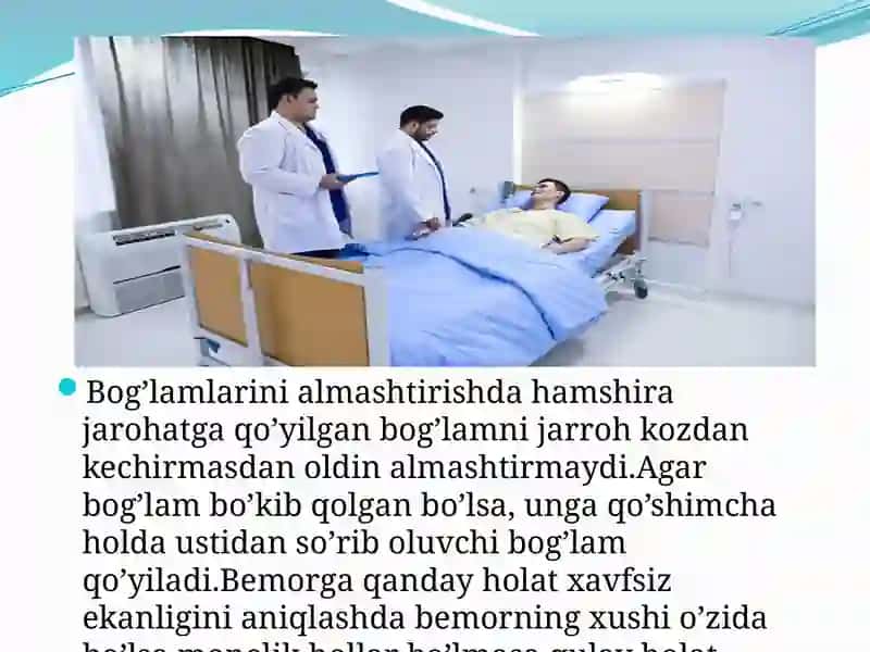 Xirurgik bemorlarni kuzatish va davolash muolajalari 4