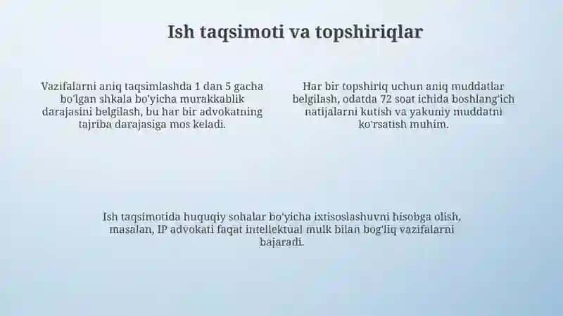 Huquqshunoslar jamoasi ishini to’g’ri tashkil etish usul va talablari 4