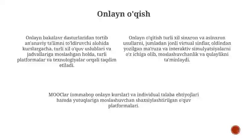 Taʼlim turlari va taʼlimni tashkil etish shakllari 4