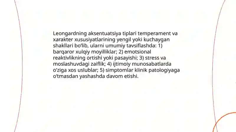 Xarakter aksentuatsiyasi. Muloqot uslublarini baholashda aksentuatsiya-ning ma’lum tiplari 4