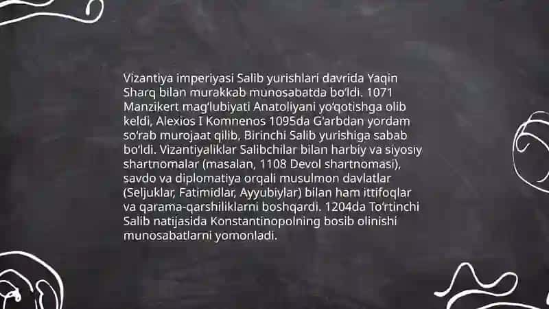 Salib yurishlari davrida Yaqin Sharq 4