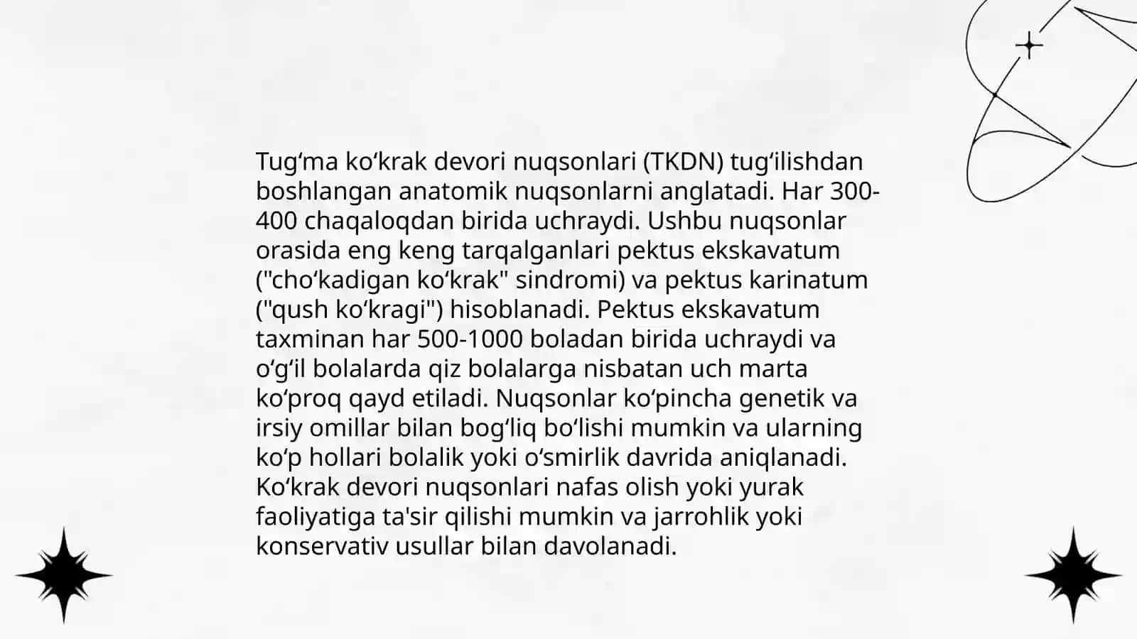 Ko‘krak devori tug‘ma va orttirilgan nuqsonlarida operatsiyalar 4