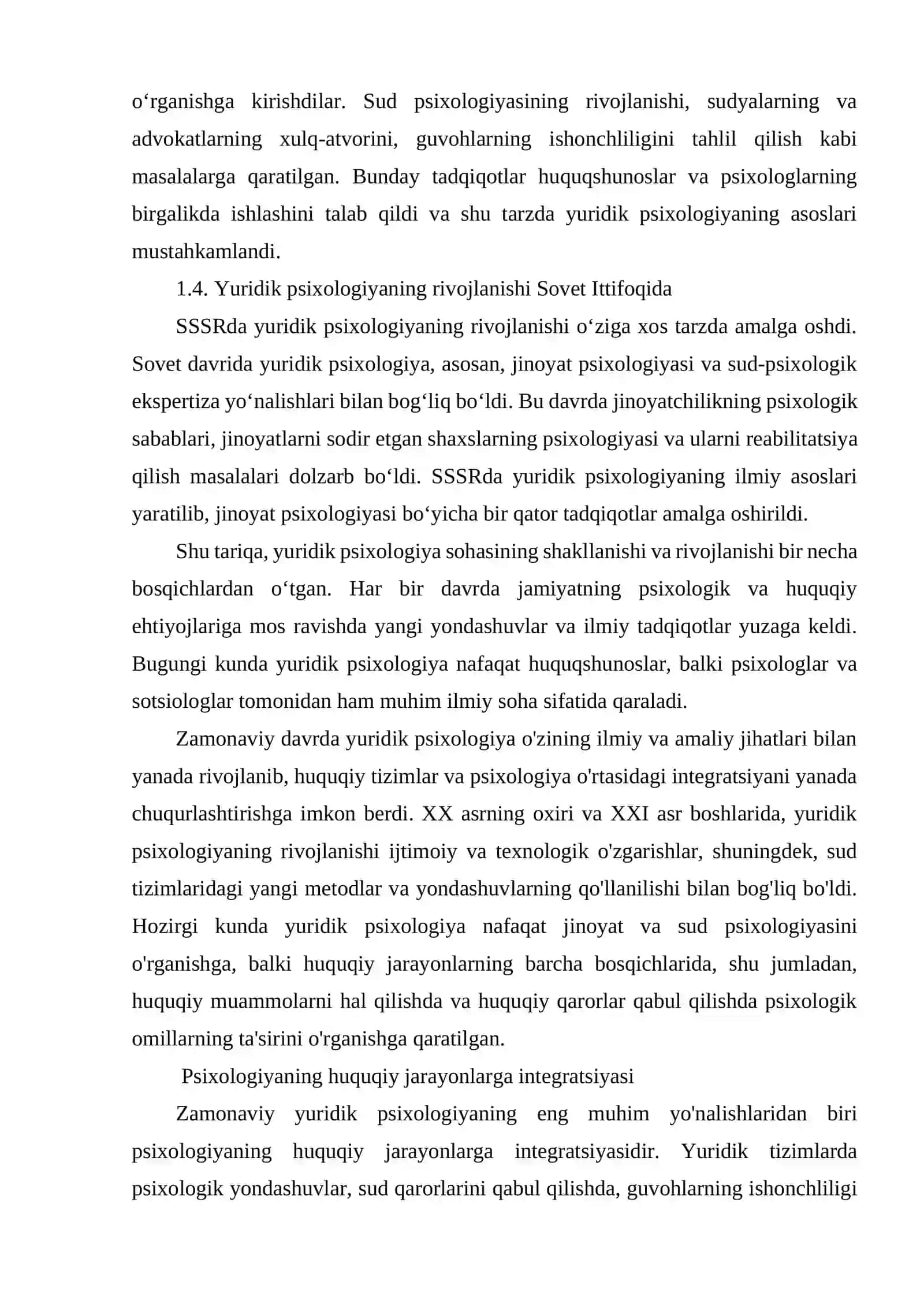 Yuridik psixologiyaning tarixiy rivojlanishi 4