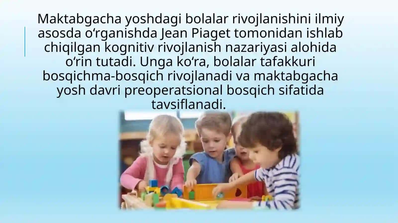 MAKTABGACHA TARBIYA YOSHIGA DOIR TADQIQOTLAR 4