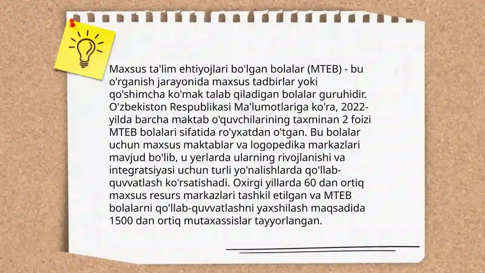 Inklyuziv ta'lim sinflari va boshlang'ich tayanch korreksion sinflarga qabul qilinmaydigan bolalar 4