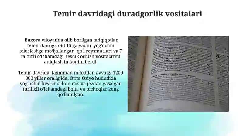 Duradgorlik kasbi tarixi 4