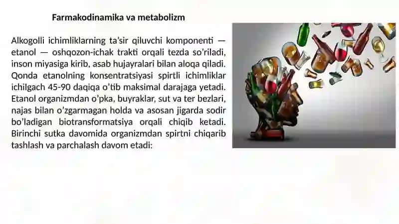 Etil spirti :Alkogolizm va uning asoratlari 4