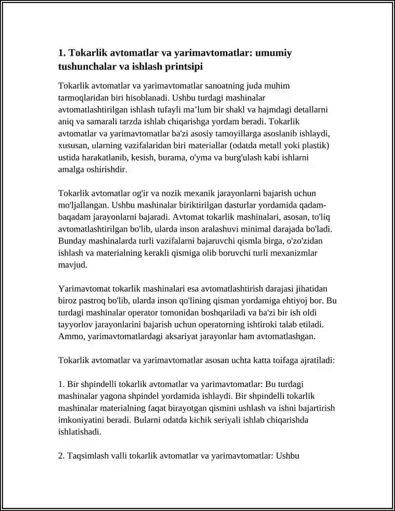 TAQSIMLASH VALLI TOKARLIK AVTOMATLAR VA YARIMAVTOMATLAR 4