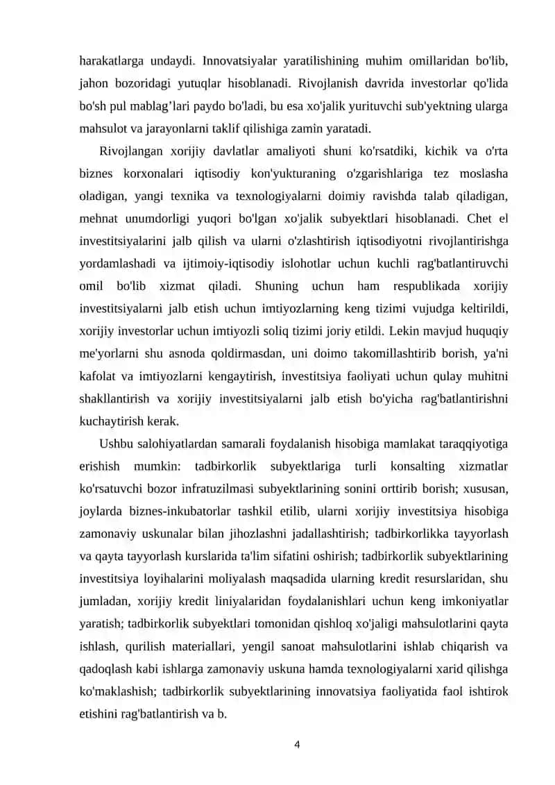 MINTAQADA INNOVATSION IQTISODNI RIVOJLANISHI VA UNI STRATEGIK RIVOJLANISH BILAN O’ZARO BOG’LIQLIGI 4