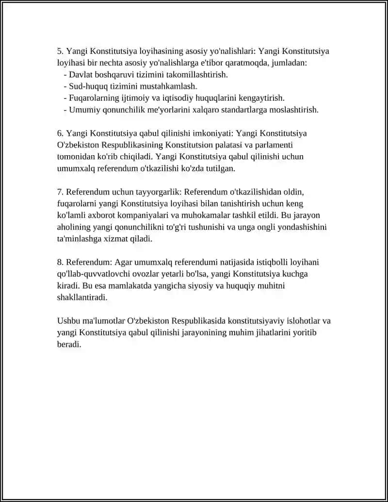 Konstitutsiyaviy islohotlar va yangi Konstitutsiya qabul qilinishi 4
