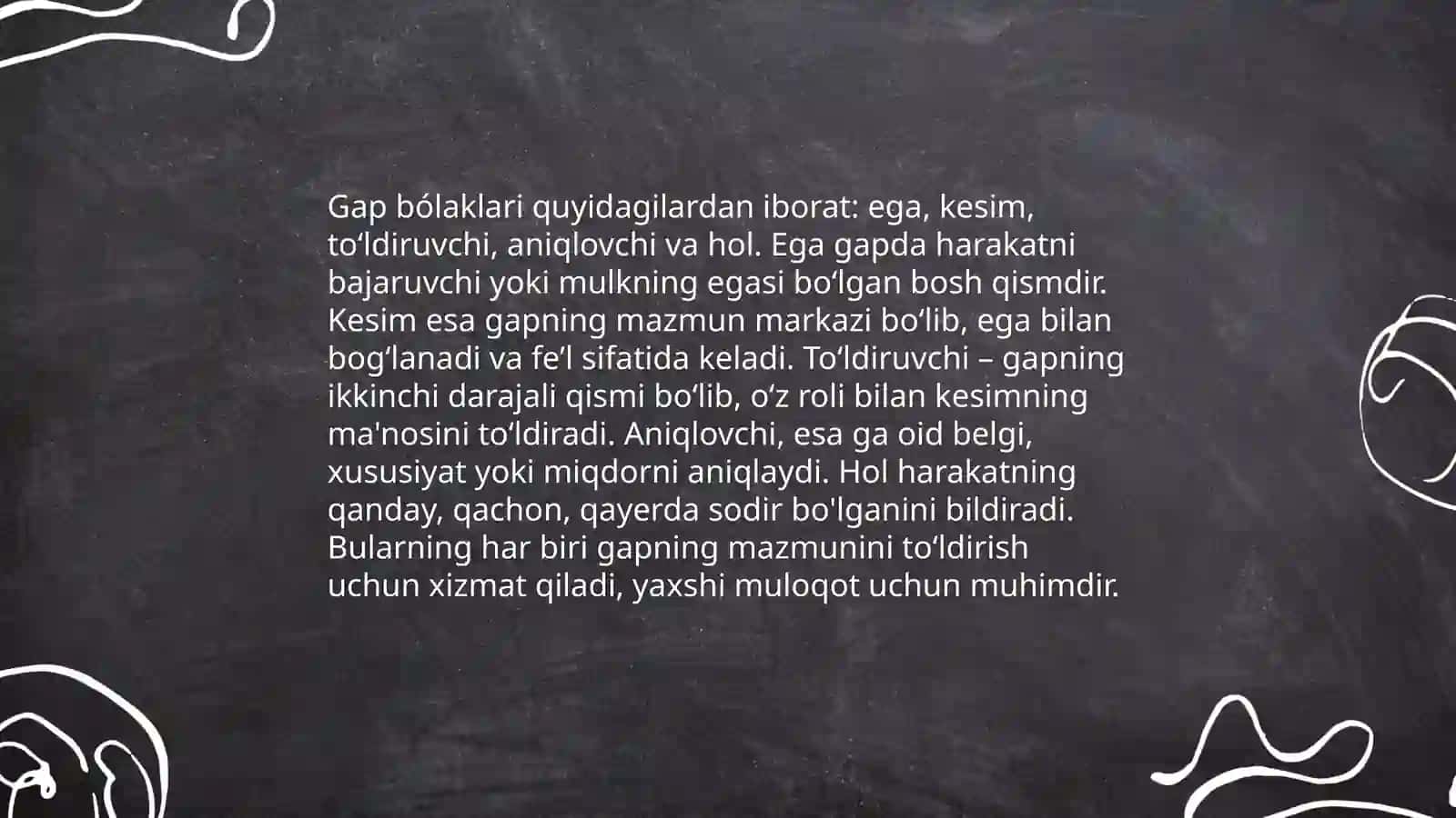 Gap bólaklar sanalmaydigan bólaklar 4