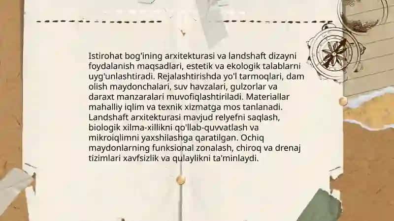 Dam olish maskani va istirohat bog’i 4