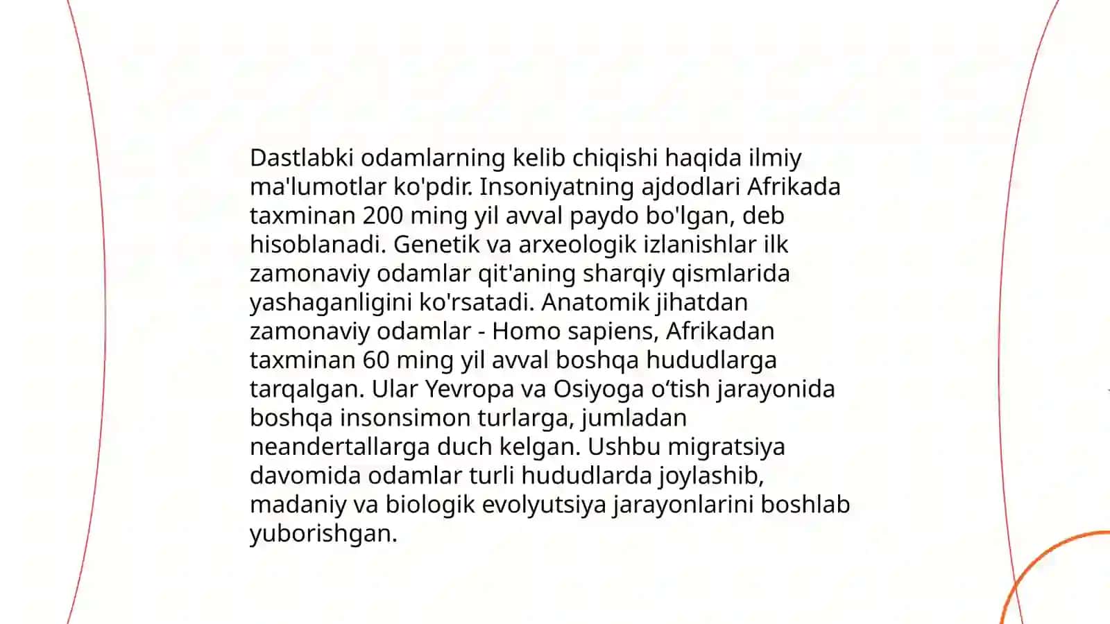 Odamlar evolyutsiyasi nazariyasi 4