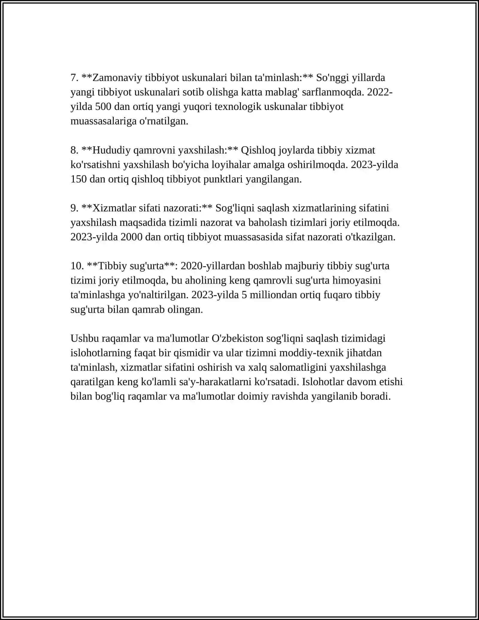 OʻZBEKISTONDA IJTIMOIY SOHADA AMALGA OSHIRILAYOTGAN ISLOHOTLAR 4