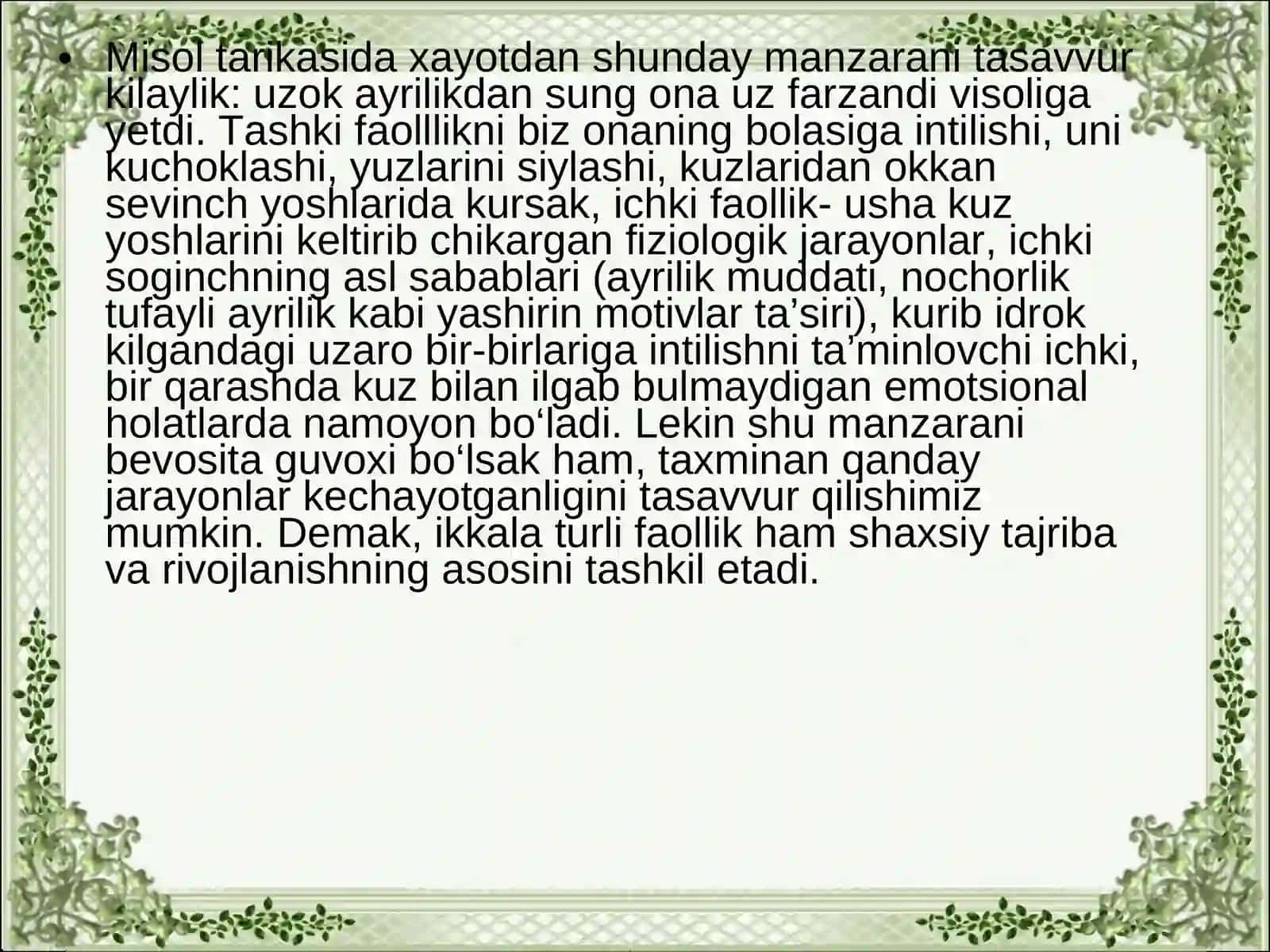 Fikrlash faoliyatining psixofiziologiyasi 4