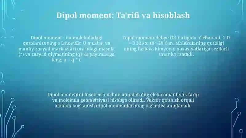 Atom qutblanishi va dipol momenti 4