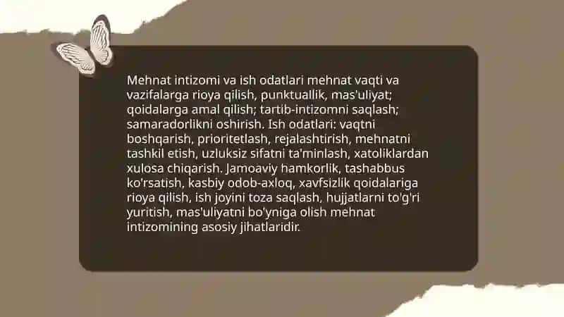 Shaxsning malaka va odatlari 4