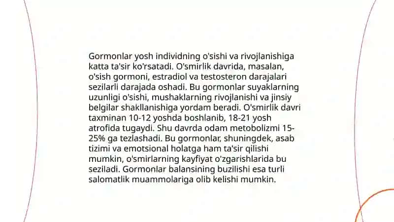 Yoshlik davrlarining morfologik va fiziologik xususiyatlari 4