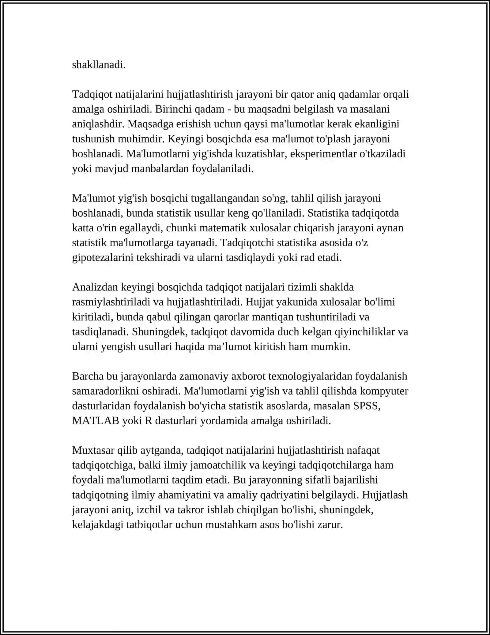 TADQIQOT NATIJALARINI RO'YXATGA OLISH VA NASHR ETISH, ILMIY NASHR TURLARI 4