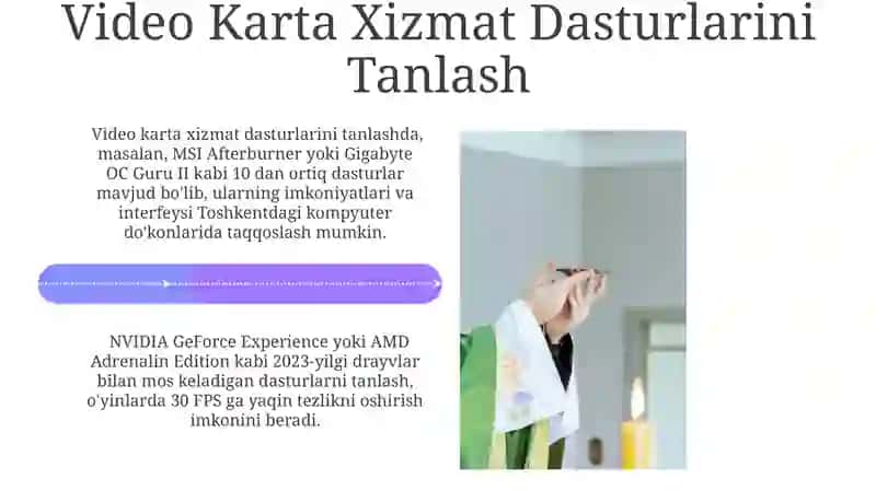 Video Karta Xizmat Dasturlarini Tanlash 4