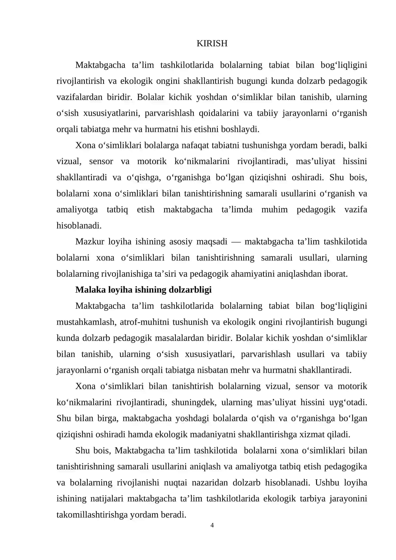 Maktabgacha yoshdagi bolalarni oʻsimliklar dunyosi bilan tanishtirish 4