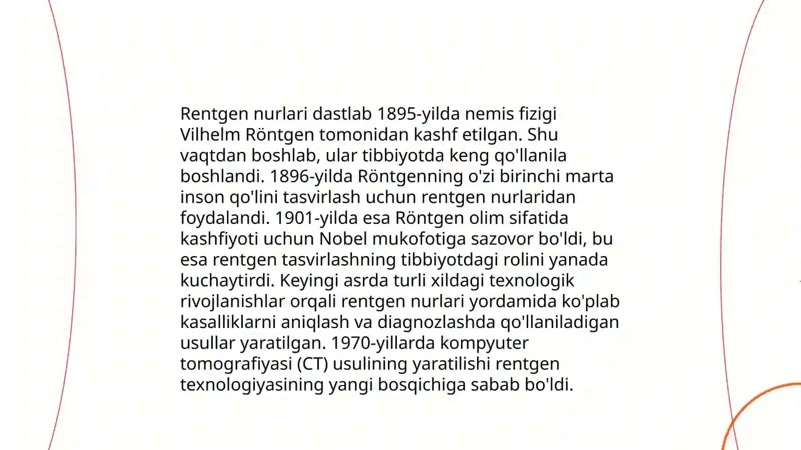 Rentgen nurlarini oʻrganish tarixi 4