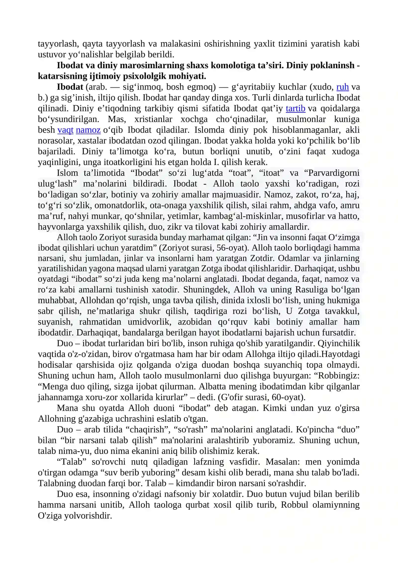 DUNYOVIY VA DINIY BILIMLAR MUTANOSIBLIGINI TA’MINLASHNING AHAMIYATI 4
