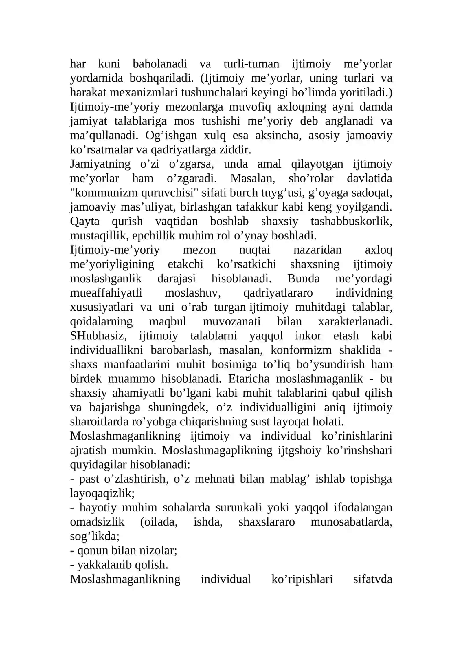 Ijtimoiylashtirishda xulq xulqi og'ish bilan ish olib borish metodi 4