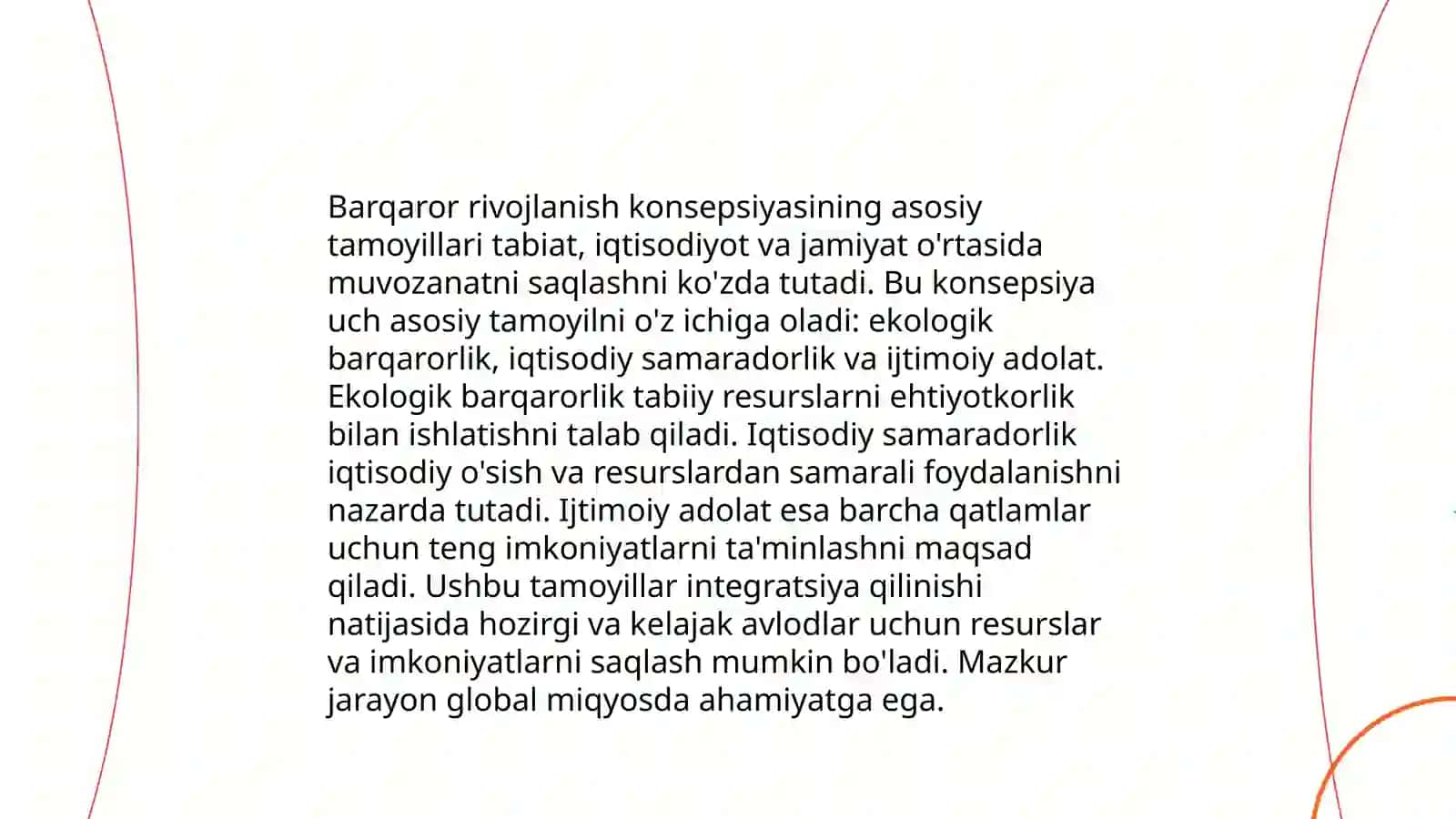 Xalqaro va respublikamizdagi ekologik tashkilotlar va barqaror rivojlanish konspeksiyasi 4
