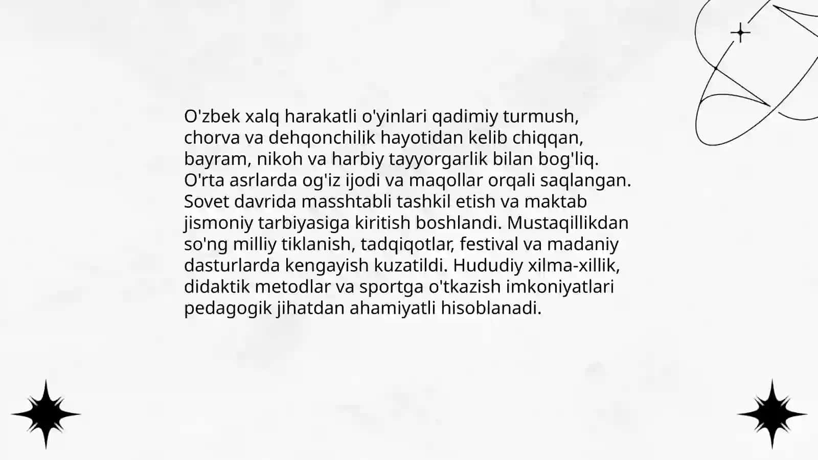 Harakatli o'yinlarni qisqacha tarixi turkumi va pedagogik ahamiyati 4