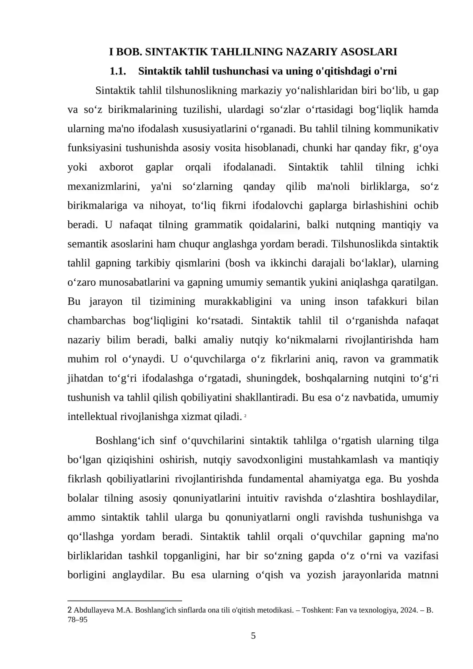Boshlang'ich sinf o'quvchilarini sintaktik tahlilga o'rgatish 4