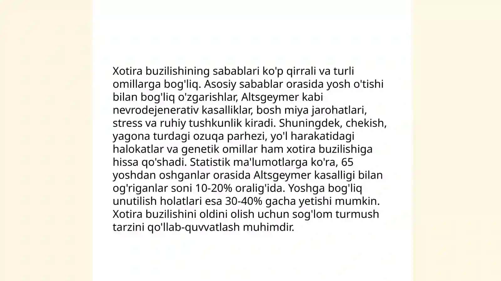Xotira patalogiyasi va korreksiyasi 4