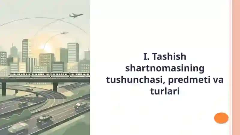 Yo‘lovchi, bagaj va yuk tashish shartnomasi 4