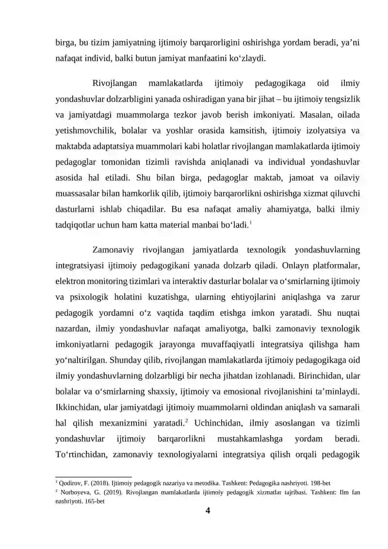 Rivojlangan mamlakatlarda ijtimoiy pedagogikaga oid ilmiy yondashuvlar 4