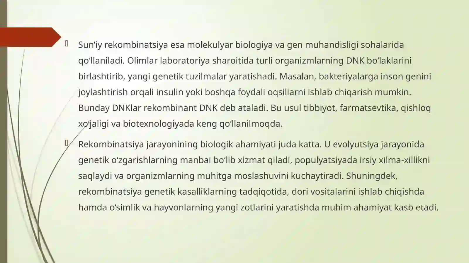DNK rekombinatsiyasi, genlarni tahrirlash. CRSIPR 4