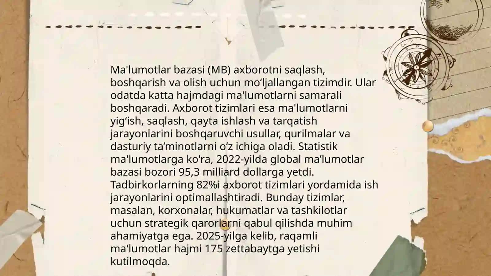 Axborot tizimlarining tushunchasi 4