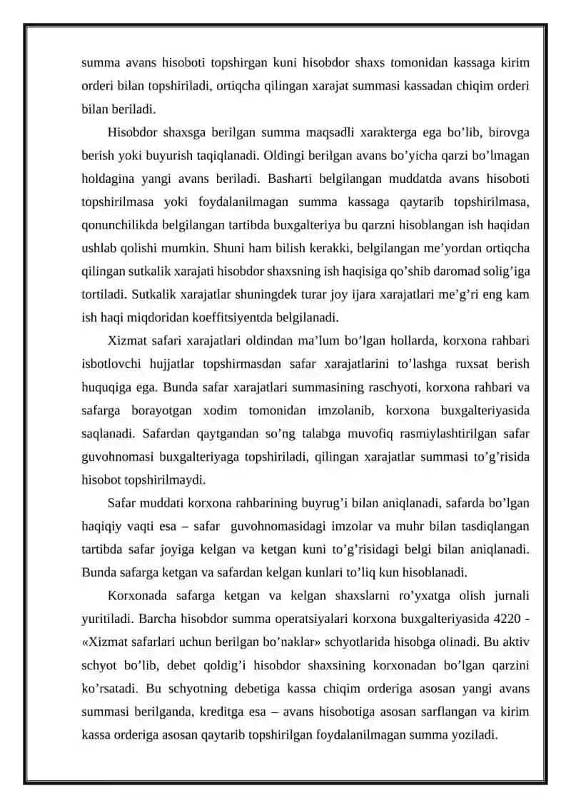 Hisobdor shaxslar bilan bo‘ladigan muomalalar hisobi 4